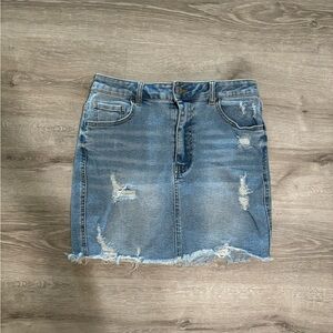 Women’s size large denim mini skirt